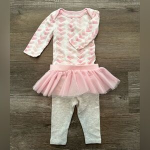 3-6 month baby girl 2 piece outfit